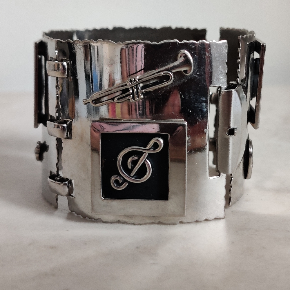 Vintage Musical Instruments Panel Bracelet - Picture 5 of 13